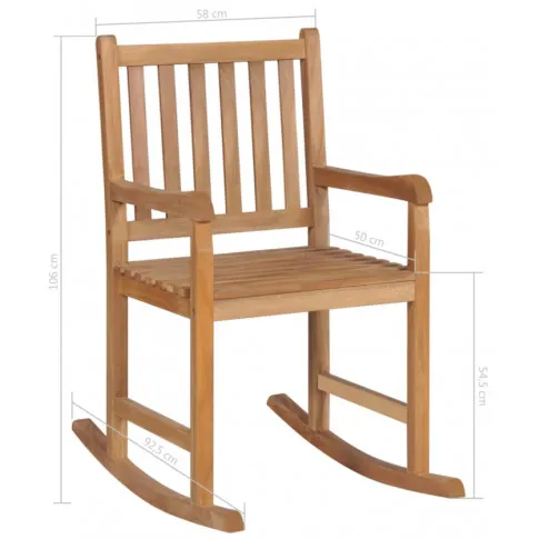 Wymiary fotela bujanego Korja