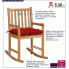 Drewniany fotel bujany Mecedora: cechy produktu