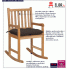Drewniany fotel bujany Mecedora: infografika