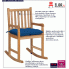 Drewniany fotel bujany: infografika