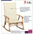 Drewniany fotel bujany Bamsa: infografika