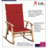 Bambusowy fotel bujany Bamsa: infografika