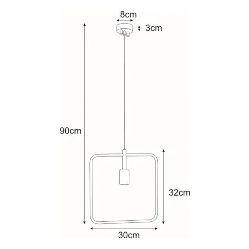 Wymiary lampy S085-Fosta