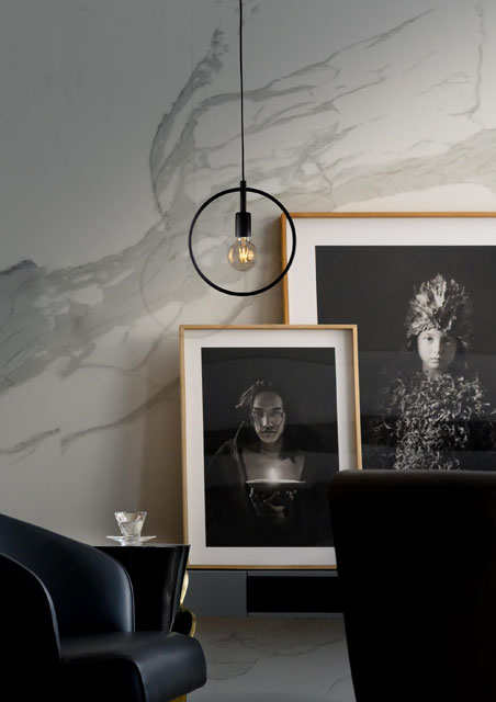 Industrialna pojedyncza lampa wisząca geometryczna S086-Nopas