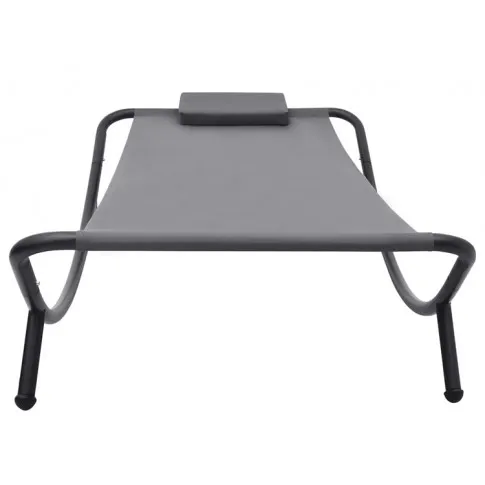 Szary leżak ogrodowy Pafos 4X