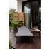 Szary pojedynczy leżak na balkon Wintex 4X