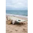 Kremowy leżak plażowy z poduszką Wintex 5X
