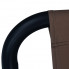 Brązowy tekstylny leżak ogrodowy Pafos 5X