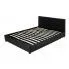Szczegółowe zdjęcie nr 4 produktu Łóżko czarne Elyso 140x200