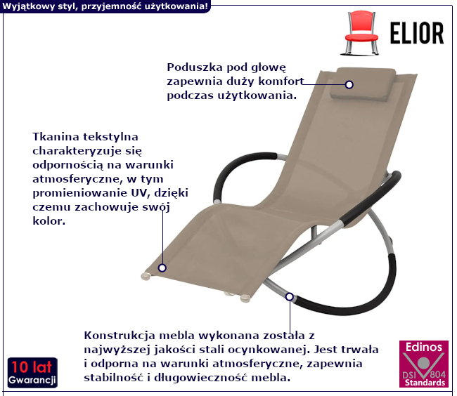 Leżak ogrodowy Codel
