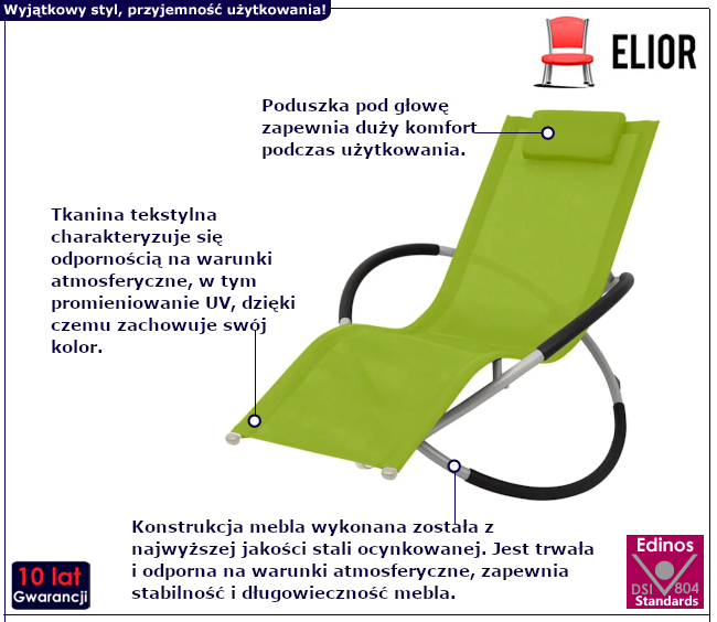 Leżak ogrodowy Codel