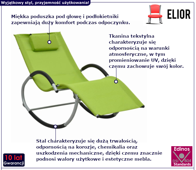 Bujany leżak do ogrodu Viremo
