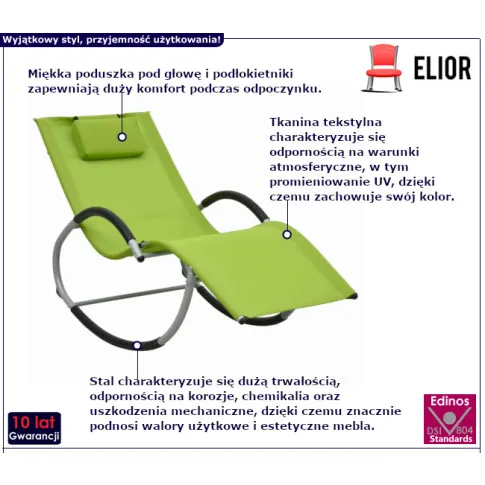 Viremo zielony leżak