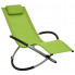 Zielony leżak ogrodowy z poduszką dla dzieci - Nolio