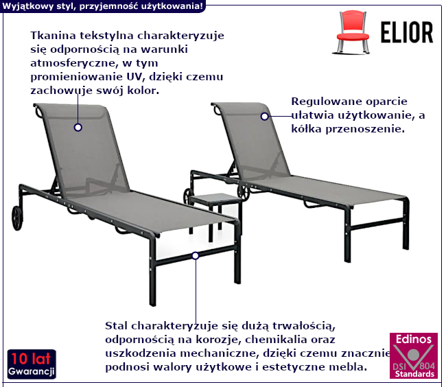 Zestaw mebli ogrodowych Doser