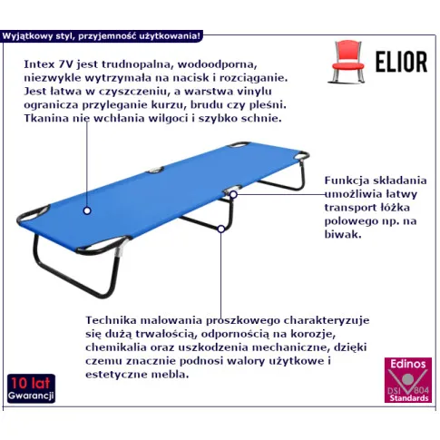 Zolano niebieski leżak