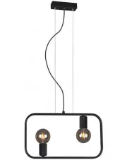 Czarna industrialna lampa wisząca - S093-Apia w sklepie Edinos.pl