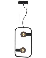 Czarna industrialna lampa wisząca - S094-Apia w sklepie Edinos.pl