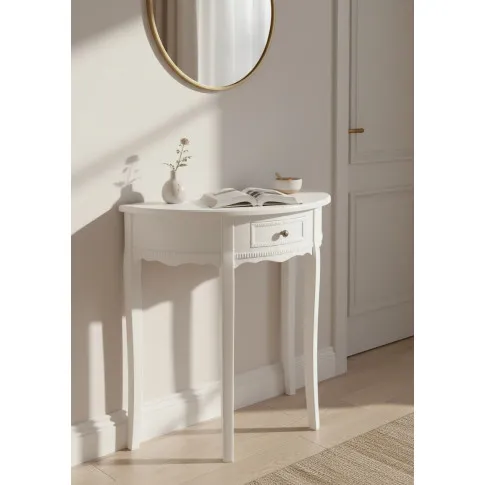 Półokrągły stolik typu konsola   Senf