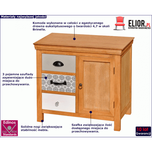 Drewniana komoda Evosa