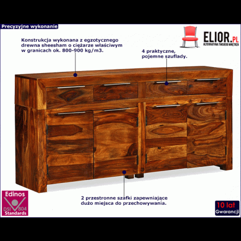 Drewniana komoda Elenis