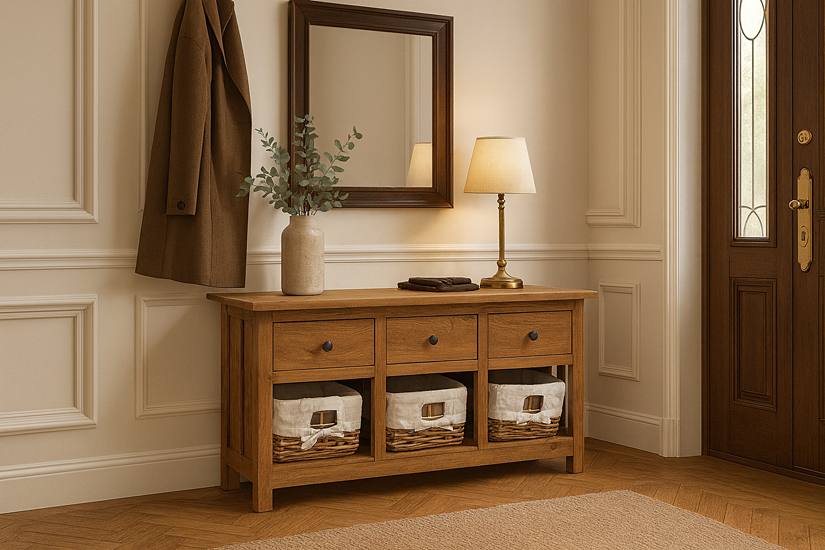 komoda z koszykami na nóżkach Enex