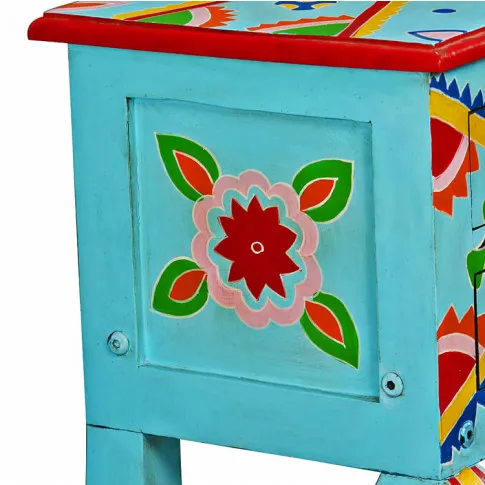 Niebieska konsola do sypialni i salonu Fomis