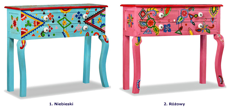 Produkt Różowa konsola z szufladami - Fosi - zdjęcie numer 2