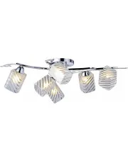 Nowoczesny żyrandol z sześcioma szklanymi kloszami - S106-Seva w sklepie Edinos.pl