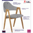 Tapicerowane krzesło Ebris 2X