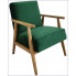 Dębowy tapicerowany fotel w stylu prl Eliza 3X