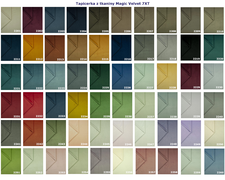 Wybór kolorów tapicerki do fotela Eliza 2X