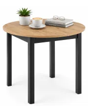 Dębowy okrągły stół rozkładany - Globs w sklepie Edinos.pl