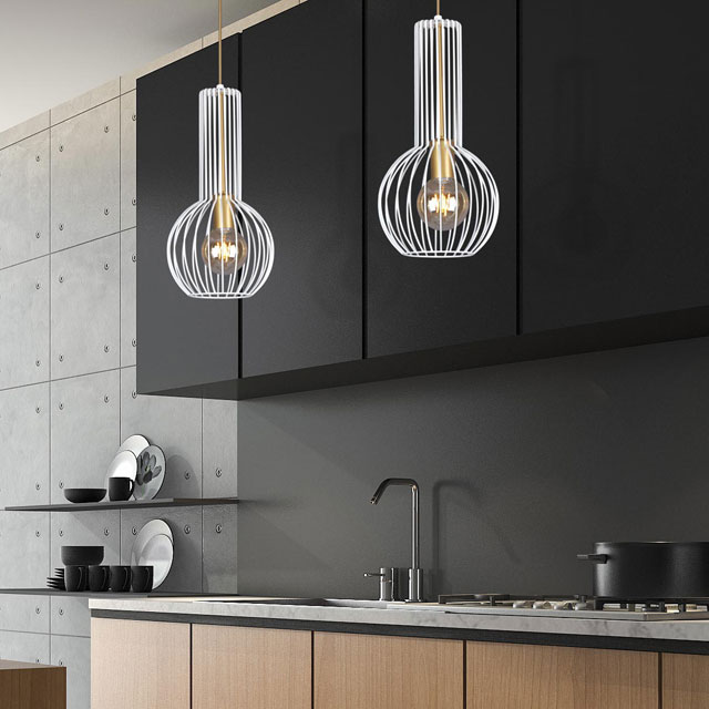 Industrialna druciana lampa wisząca S134-Lovet pojedyncza