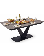 Szary nowoczesny stół rozkładany - Lumbra w sklepie Edinos.pl