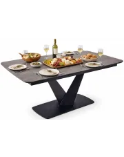 Szary nowoczesny stół rozkładany - Lumbra w sklepie Edinos.pl