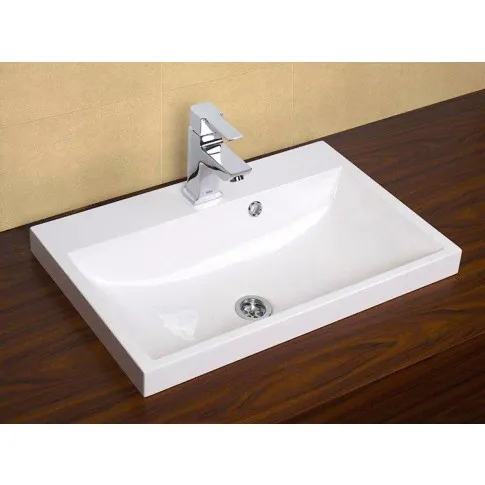 Wizualizacja aranżacji z wykorzystaniem dolomitowej umywalki łazienkowej Avero