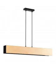 Czarna drewniana wisząca lampa - D004-Nomad w sklepie Edinos.pl