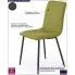 Fotografia Krzesło tapicerowane Zeta - zielone z kategorii Krzesła