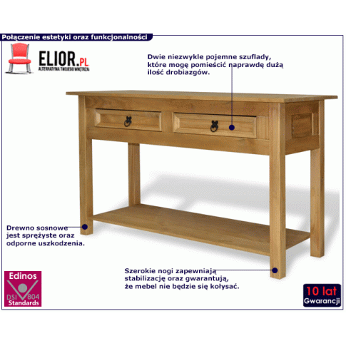 Konsola Emali z drewna