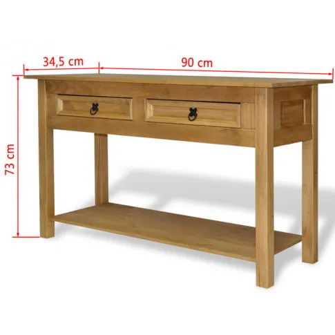 Wymiary konsoli Emali