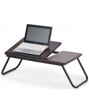Regulowany stolik pod laptopa Lavix - ciemny orzech w sklepie Edinos.pl