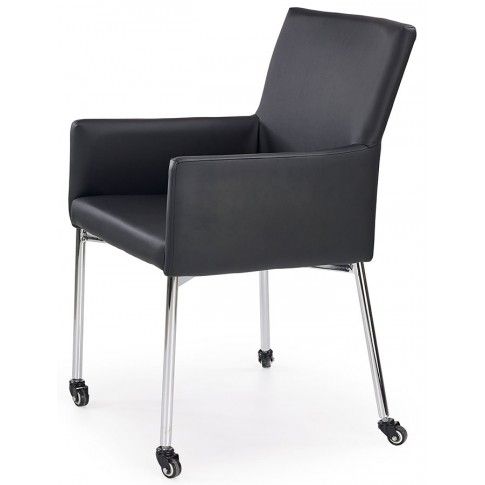 Zdjęcie produktu Krzesło na kółkach Rivan - czarne.