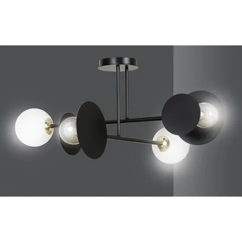 Czarna metalowa lampa sufitowa D008-Intis