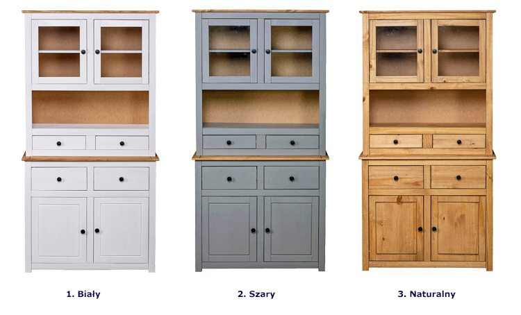 Produkt Drewniany kredens w stylu vintage - Romda - zdjęcie numer 2