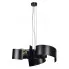 Czarna lampa wisząca do salonu D012-Tevis