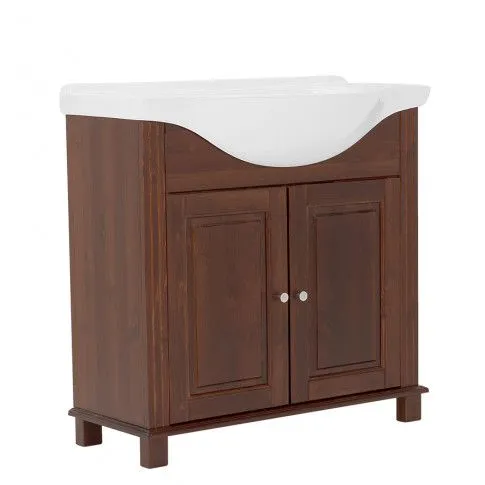 drewniana szafka umywalkowa 85 avalon 6x z umywalka