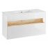 Biała szafka podumywalkowa Monako 2X 120 cm