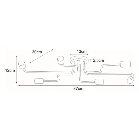 Wymiary lampy S142-Binta