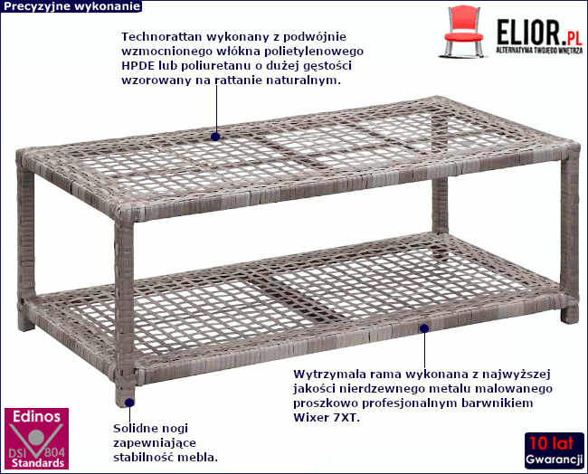 Produkt Szare siedzisko do przedpokoju z półką na obuwie - Pillo